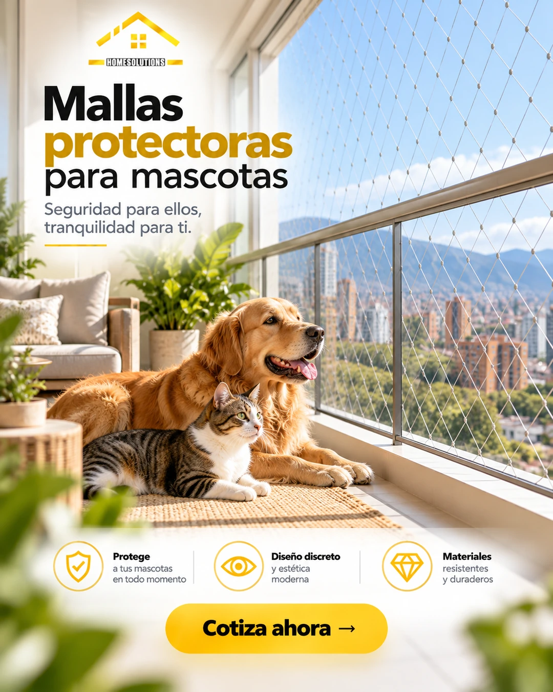 Mallas de seguridad para mascotas