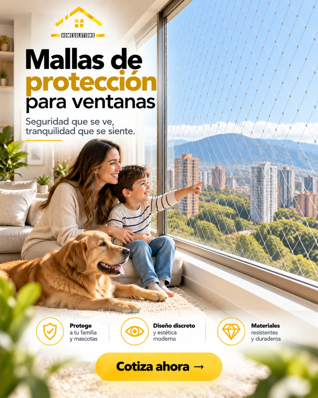 Mallas de seguridad para ventanas